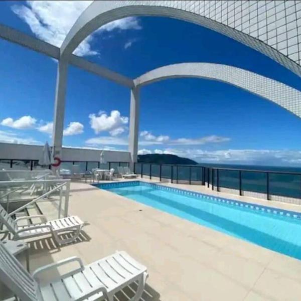Flat Santos frente mar Canal 3