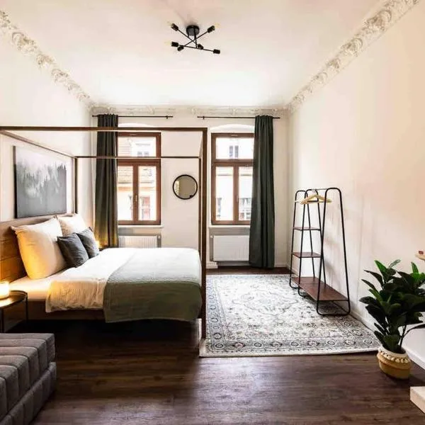 Design Altstadtperle mit 2,5 Schlafzimmer- Waschmaschine - Parkplatz, hotel v destinaci Pirna