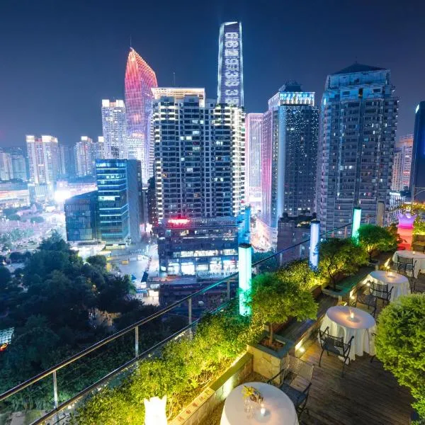重庆江北观音桥高悦酒店地铁站店, hotel v destinaci Čchung-čching