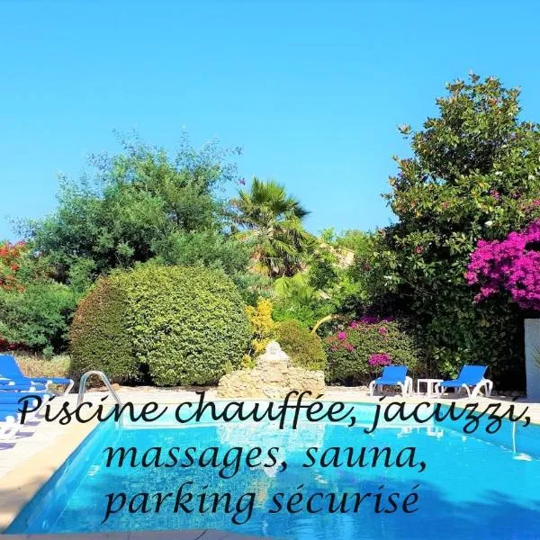 Hotel Les Jardins de Bormes, sauna & jacuzzi, hotel v destinácii Bormes-les-Mimosas