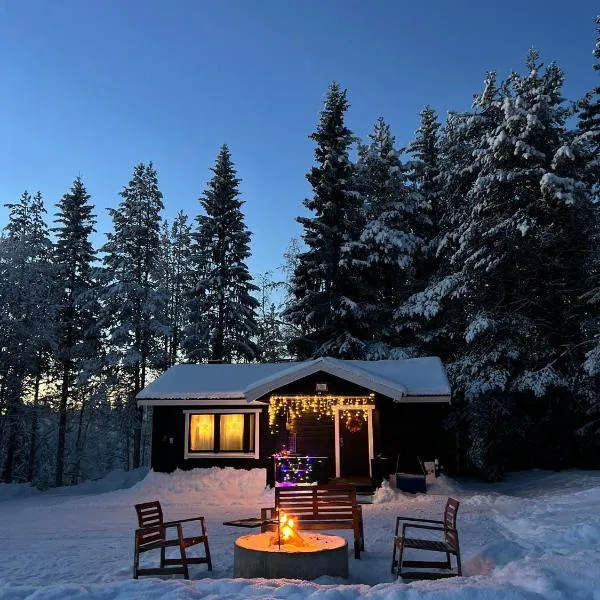 Gemuetliches Blockhaus im Wald – hotel w mieście Arvidsjaur