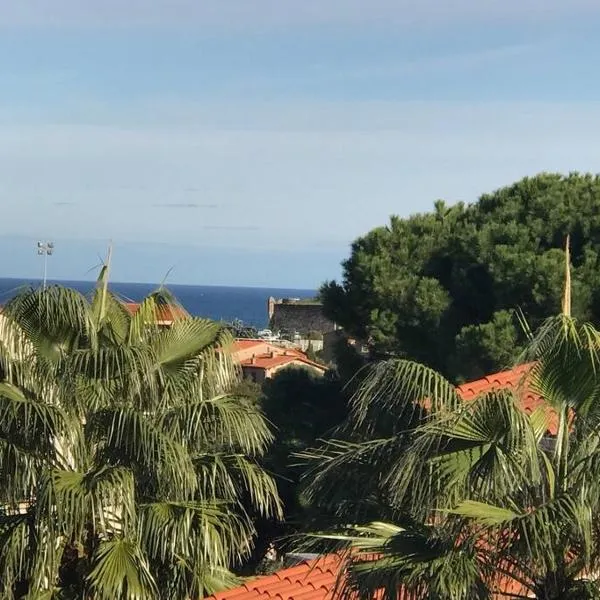 T2 2/6 p Clim vue mer piscine parking privé tout à pied, hotel en Collioure