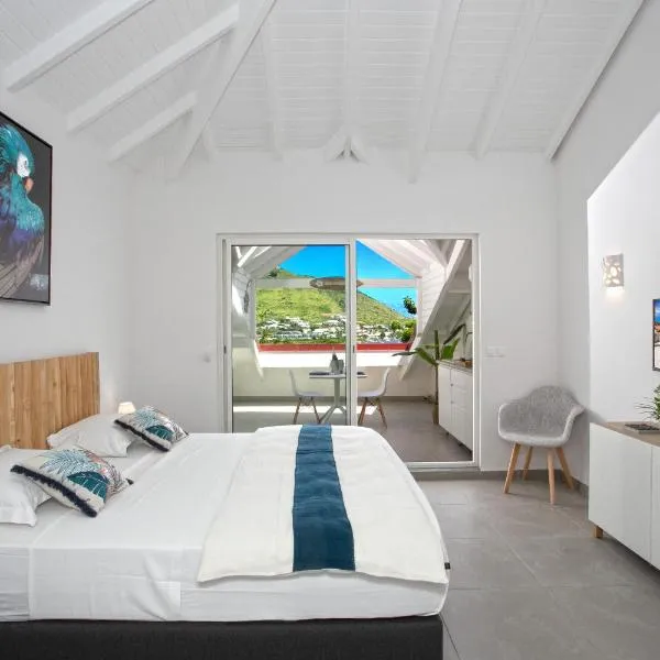 Beautiful suite S12 with pool and sea view, hótel í Cul de Sac