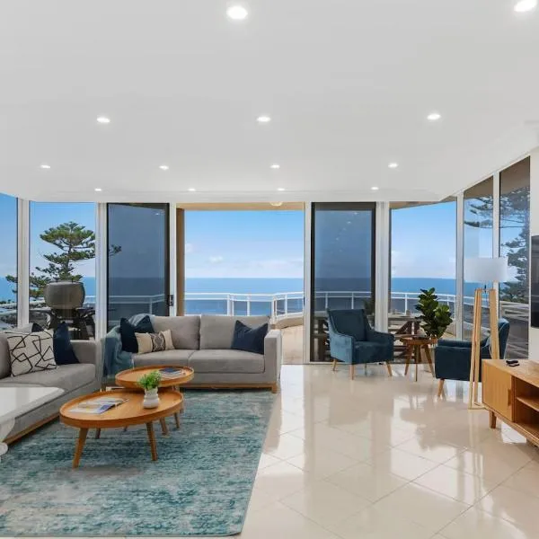 Ocean Vista Escape - A Lofty Beachfront Penthouse, hotel v destinaci Wollongong