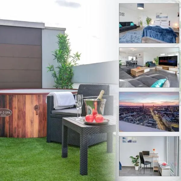 Das Penthouse - Jacuzzi - BBQ - Dachterrasse, hotel in Karlsruhe