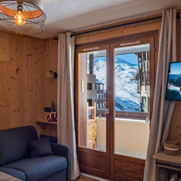 Appartement Moderne à Val Thorens - 4 pers, 1 Chambre + Cabine, Balcon Sud, Ski aux Pieds - FR-1-637-74, hotel in Val Thorens