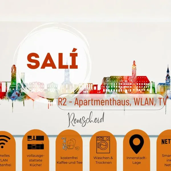 Sali - R2 - Apartmenthaus, WLAN, TV, hotelli kohteessa Remscheid