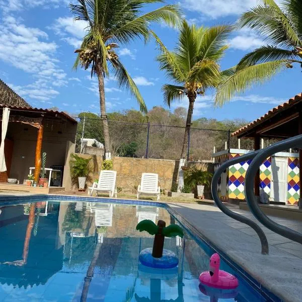 Palma House - Cabaña con piscina, hotell i Tubará