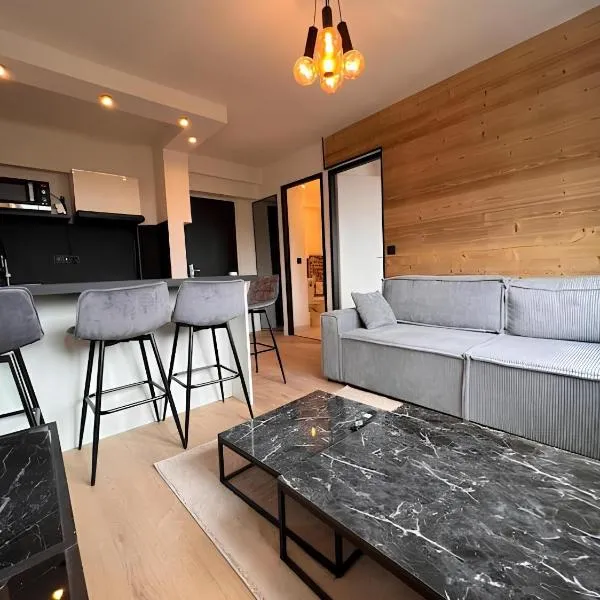 Vue Mont blanc, ski et village, hotel in Combloux