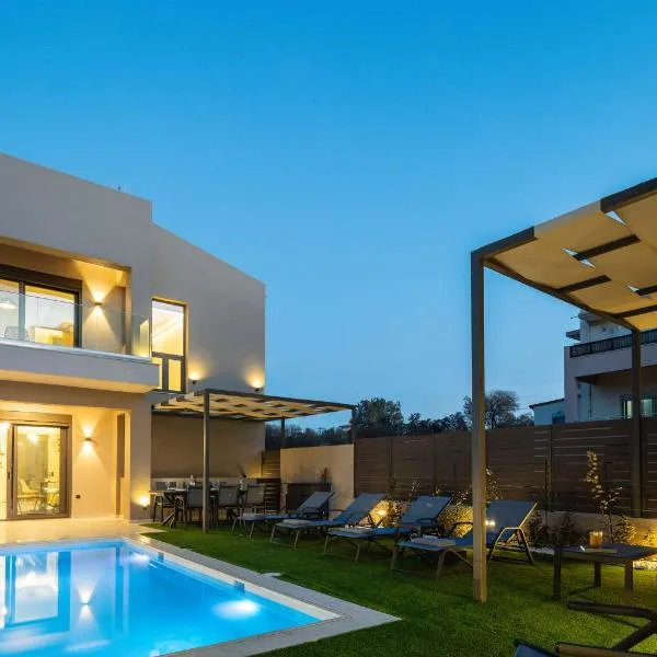 New Modern Villas with Private Pools and Walking distance to Beach, hotel sa Panormos Rethymno