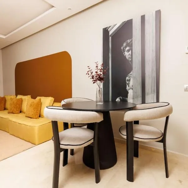 Stylish 1BR flat in Hay Riad Central Rabat, hotel v destinaci Rabat