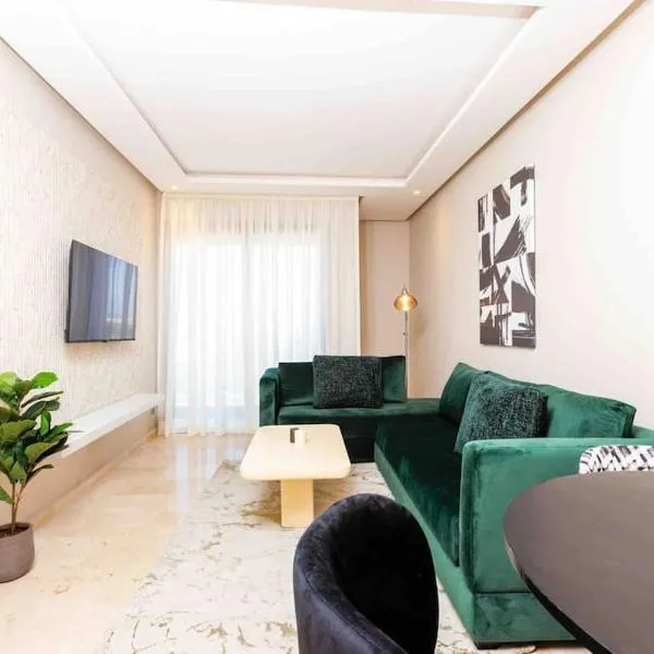 Central Charm: 1-Bed Apartment in Hay Riad โรงแรมในราบัต