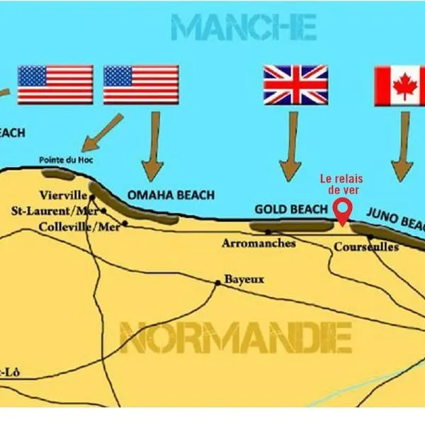 Gite Historique en Normandie plages du débarquement, hotel v destinácii Ver-sur-Mer