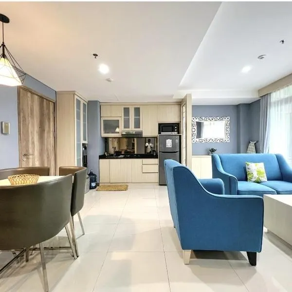 Apt Pejaten Park Biru 2 BR with Swim Pool, Bathub and Wi-Fi, hotel a Giacarta