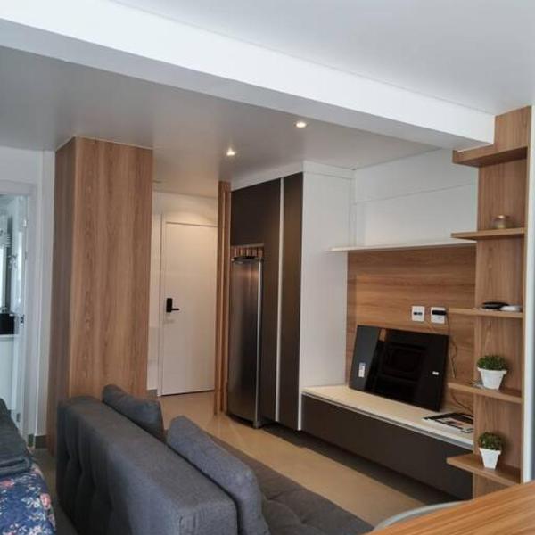 Studio mobiliado, com garagem, 50m metrô Brooklin, próximo shopping Morumbi em SP - Foto 5