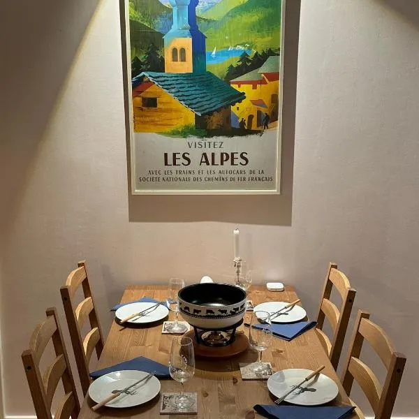 Central flat in Villars sur Ollon, Gamat, for 4 with two double beds, hotel v destinaci Villars-sur-Ollon
