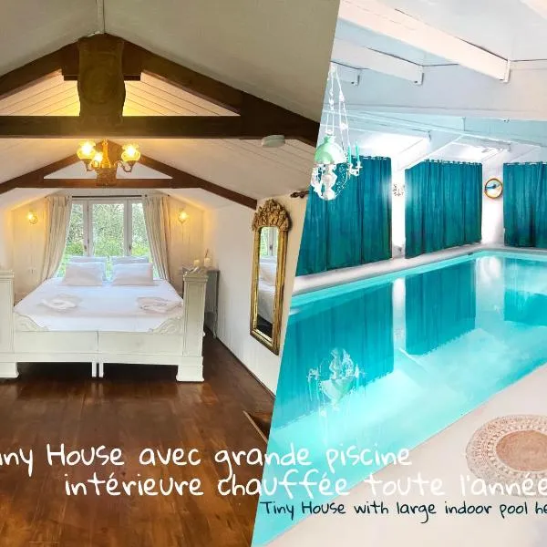 Isba Tiny House piscine couverte à partager, hotel in Marais-Vernier