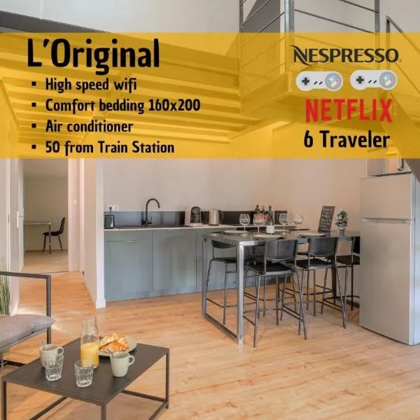 L Original - TravelHome - Free wifi - 6 travelers, hotel a Villefranche-sur-Saône