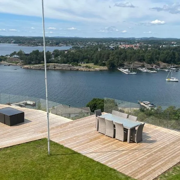 산네피오르에 위치한 호텔 Moderne nydelig villa med Panorama Utsikt