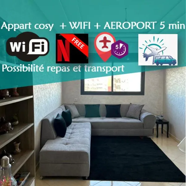 Appartement Aéroport Casablanca, hotel a Dah Hammou Ben Cheïkh