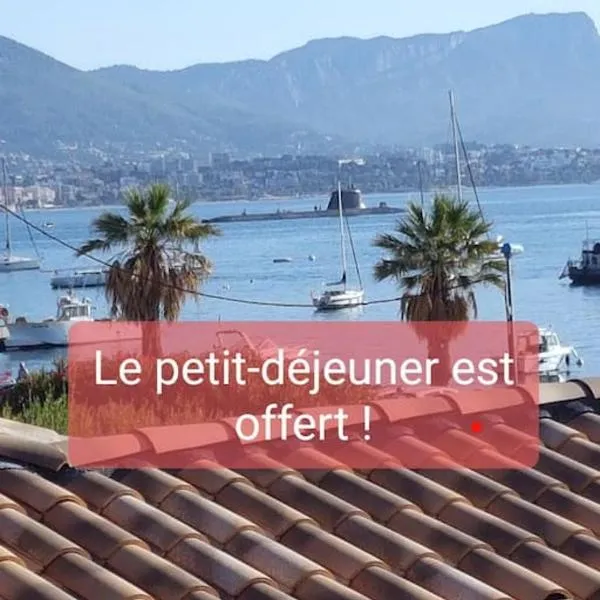 Studio plage 3 étoiles, parking gratuit, terrasse privée, hotel in Saint-Mandrier-sur-Mer