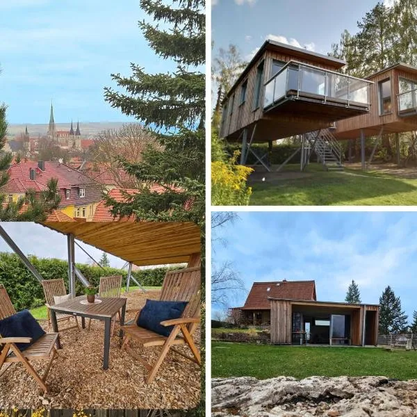 Baumhaus und Tinyhaus, hótel í Mühlhausen