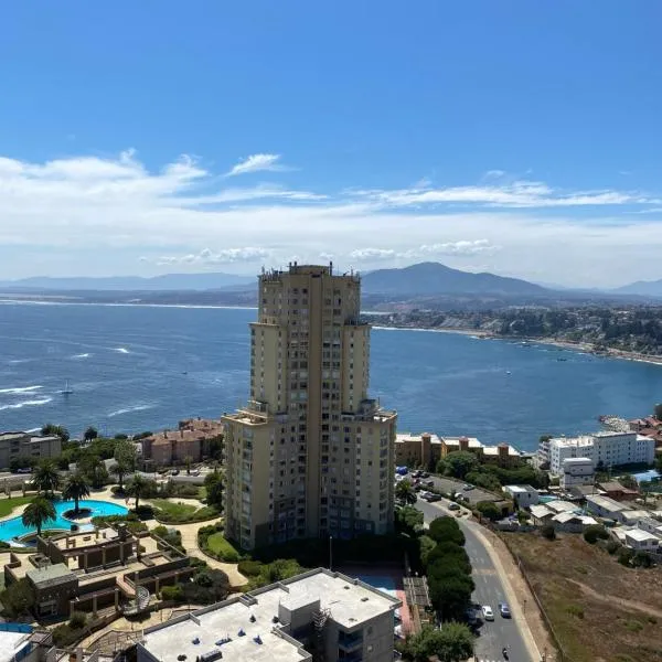 Gran Vista al Mar Moderno Depto Costa Montemar, hotel v destinaci Concón