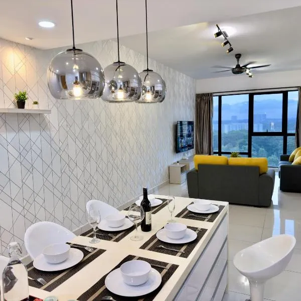 MidValley Southkey Mosaic 6-9pax Netflix-SmartTV70inch, hotel v destinaci Johor Bahru