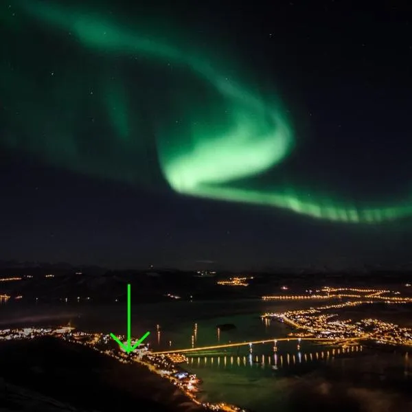 Senja, 2 BR apartment, surrounded by the northern lights and the midnight sun, hotell sihtkohas Haugland