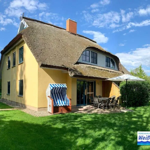 Familienfreundliches Reetdachhaus Weissdorn 2, hotel en Puddemin