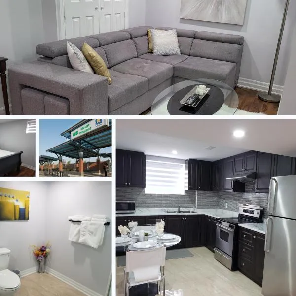 Luxurious 1BR-1BA Apartment Bright Spacious with free parking-gc-1, hotel in Brampton