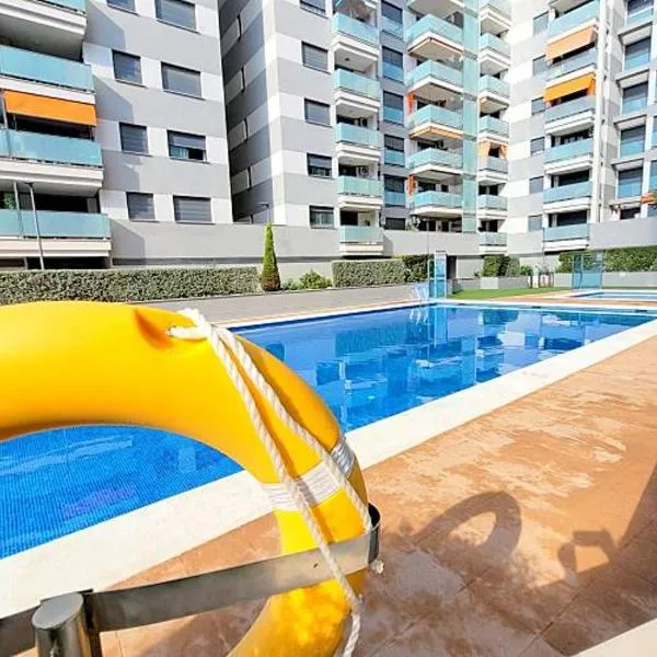 Apartament Ambar Gandia playa-grao con piscina parking ideal para familias, hotel a Gandía