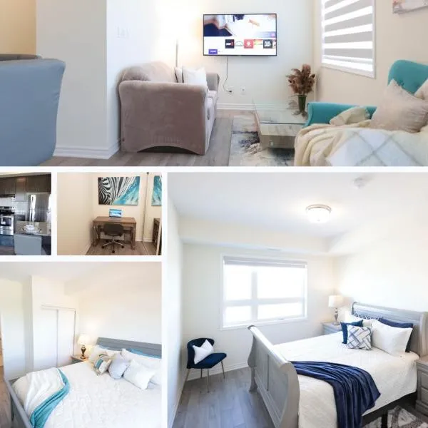 Luxurious Condo Apartment 2BRs-2BAs-1Office with free parking, Hotel in Brampton