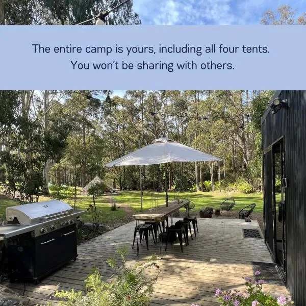 Base Glamp Bruny - Heated Tents for 8 People, hotel v destinaci Alonnah