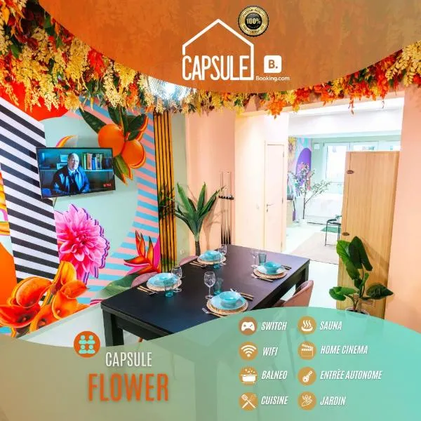 Capsule Flower - Balneo - Cinema - Billard - Nintendo Switch - Mons Centre, hotel v destinaci Mons