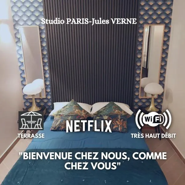 PARIS-JulesVERNE-Bienvenue-Terrasse-Netflix, hotel in Pantin