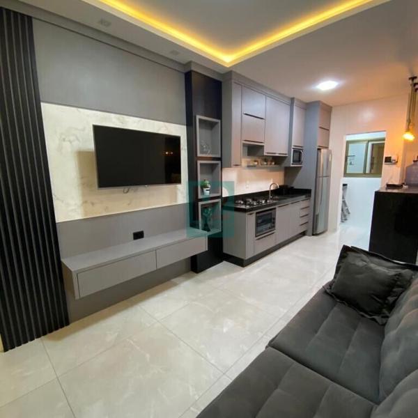 Apartamento novo,uma quadra praia de Bombas com piscina aquecida - Foto 4