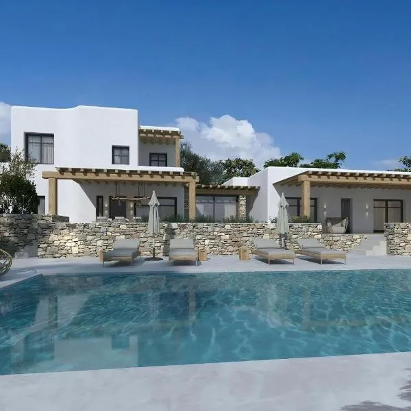Amazing Villa 6bed in Agios Lazaros Mykonos โรงแรมในซารู
