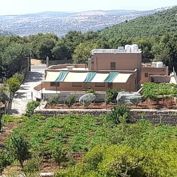 Wild strawberry Farm Ajloun مزرعة القيقب عجلون, hotel v destinaci Ishtafaynā