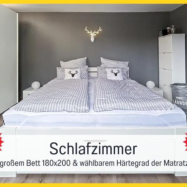 HaFe Ferienwohnung Bad Sachsa - waldnah, hundefreundlich, Smart Home Ausstattung, מלון בבאד סקסה