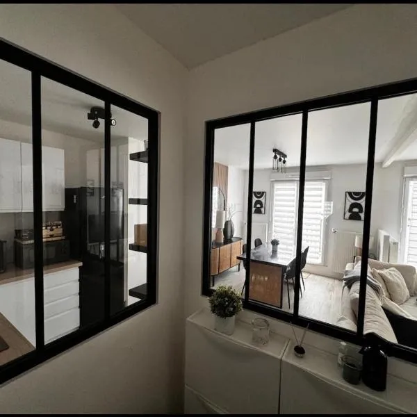 Grand F2 dernier etage belle vue, хотел в Ле Блан-Менил