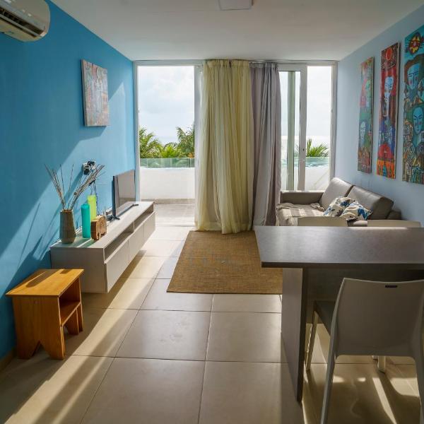 Flat beira-mar em Carneiros, 2 quartos, vista incrível, piscina - Foto 5