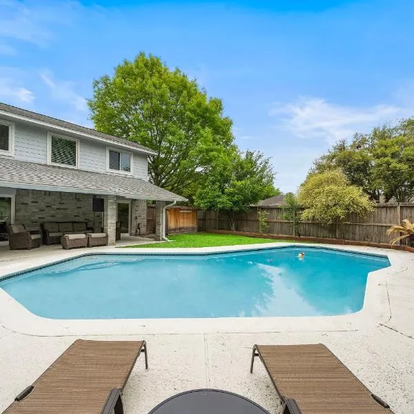 Pool Houston Getaway Games Wifi Bbq Yard, hotel v destinaci Houston