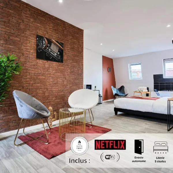 NG SuiteHome - Lille I Roubaix Centre I Grand Place - Balnéo - Netflix - Wifi, hotel di Roubaix