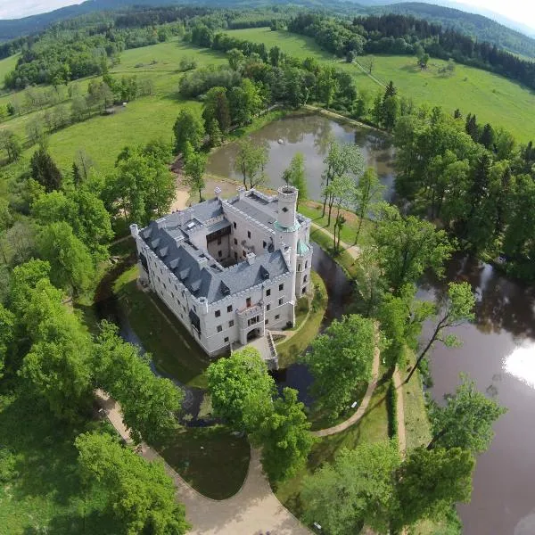 Zamek Karpniki Schloss Fischbach, hotel a Łomnica