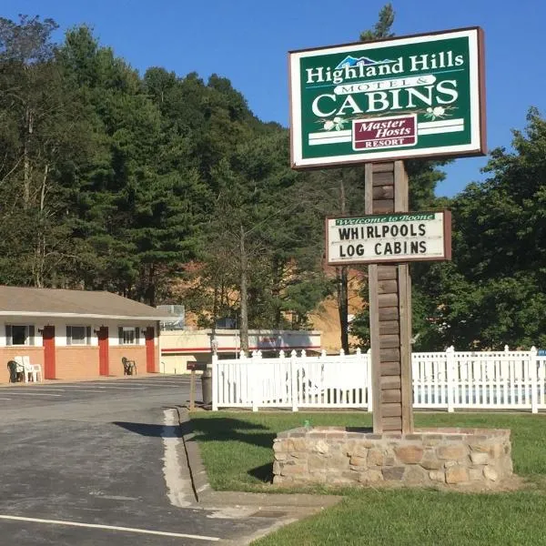 Highland Hills Motel & Cabins, hotel v destinaci Boone