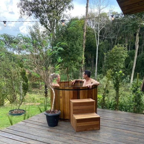 Cabana com Ofurô e Cinema a 6km do Centro, hotel en Joaçaba