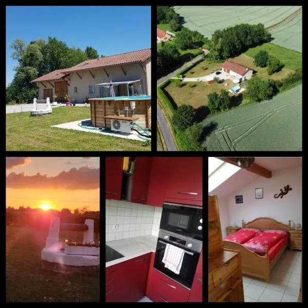 Monis ruhiges Ferienhaus, hotel in Ménétreuil