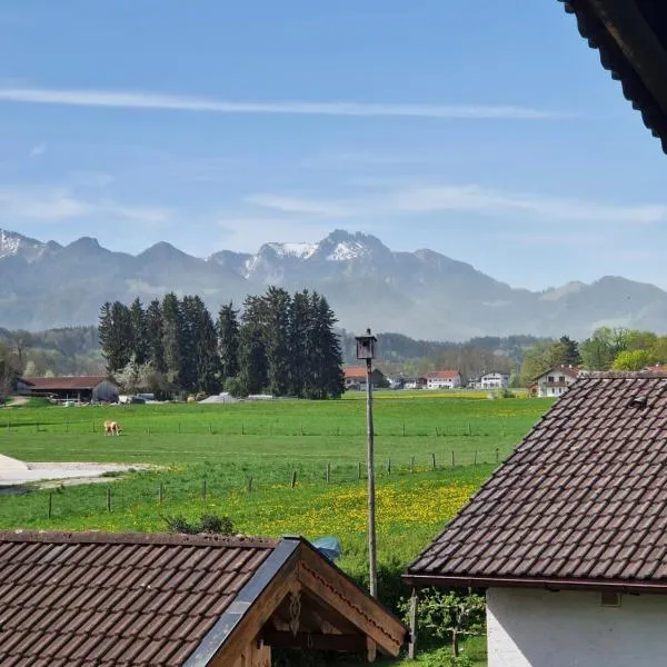 Chalet Chiemgau 90 qm 3 Zimmer Balkon, hotel in Übersee