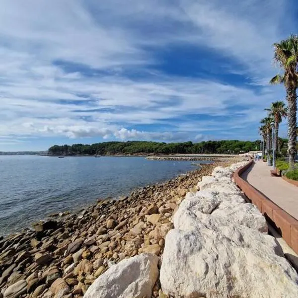 Rez-de-jardin sous pins et plage, hôtel à Saint-Mandrier-sur-Mer